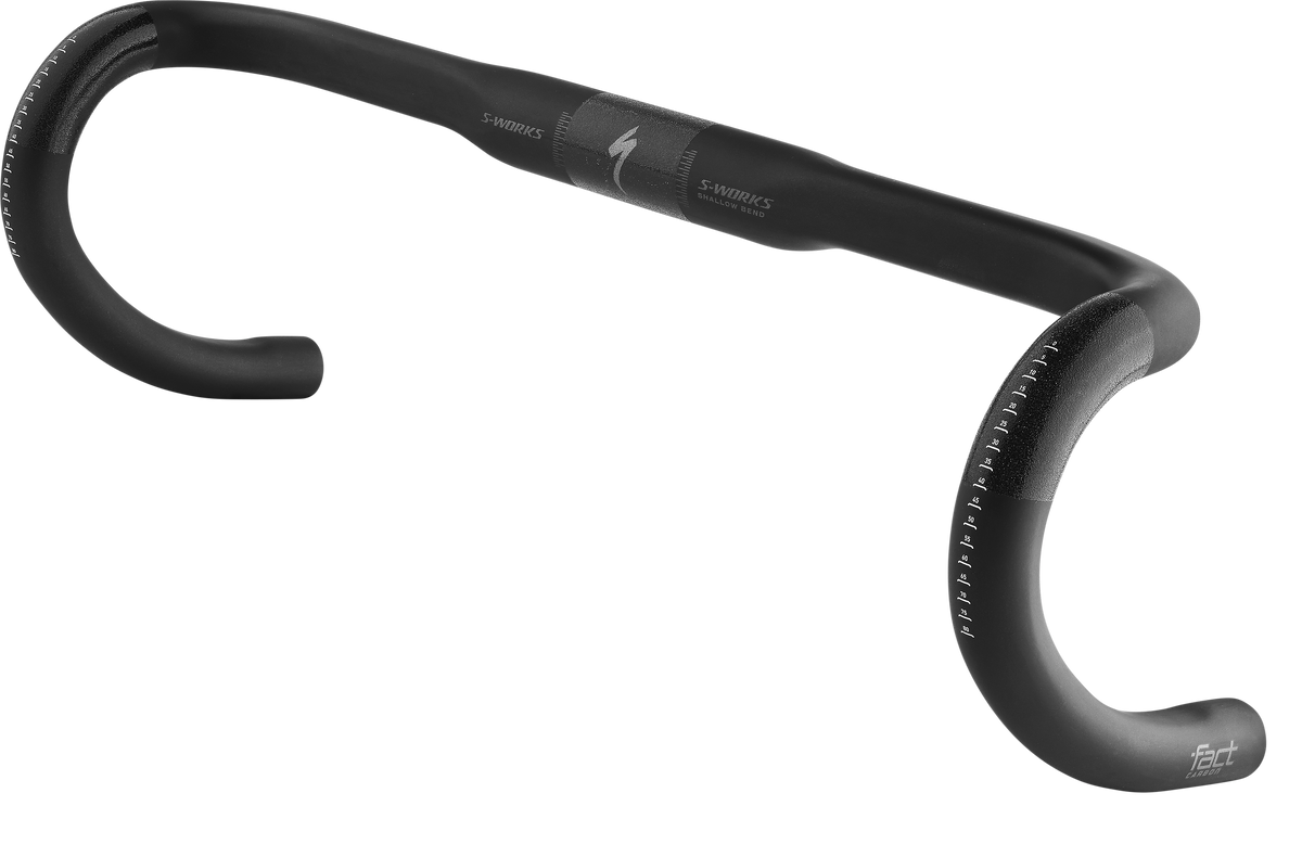 Specialized S-Works Shallow Bend Carbon Handlebars - Black / Charcoal