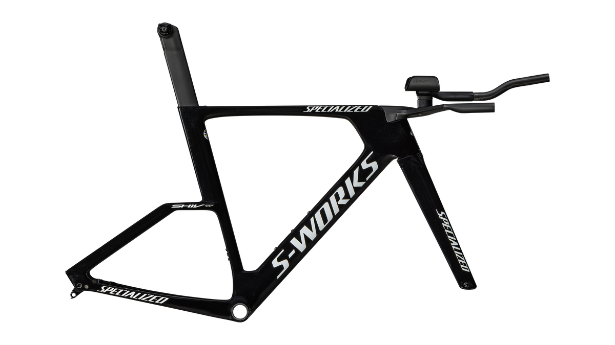Specialized S-Works Shiv TT Disc Module - FACT 11r Carbon - Gloss Tarmac Black / Metallic White Silver