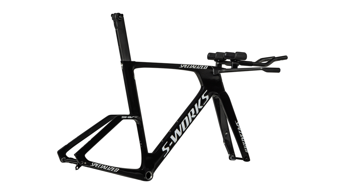 Specialized S-Works Shiv TT Disc Module - FACT 11r Carbon - Gloss Tarmac Black / Metallic White Silver
