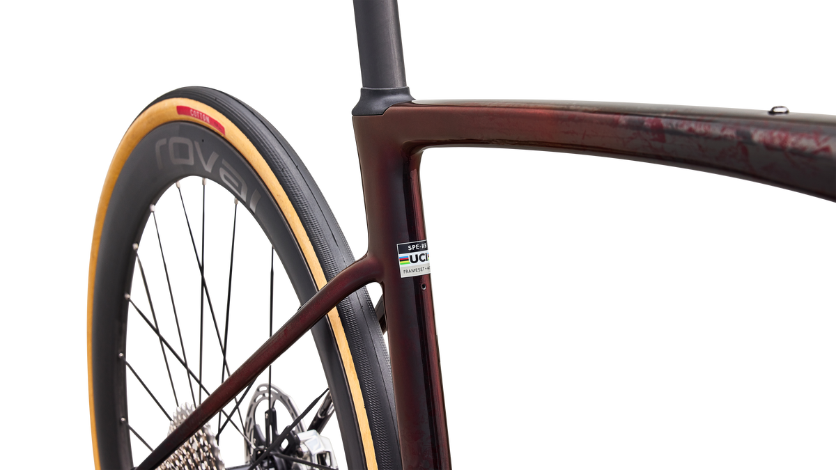 Specialized S-Works Roubaix SL8 - SRAM RED AXS - Gloss Carbon / Red Sky / Rose Shimmer