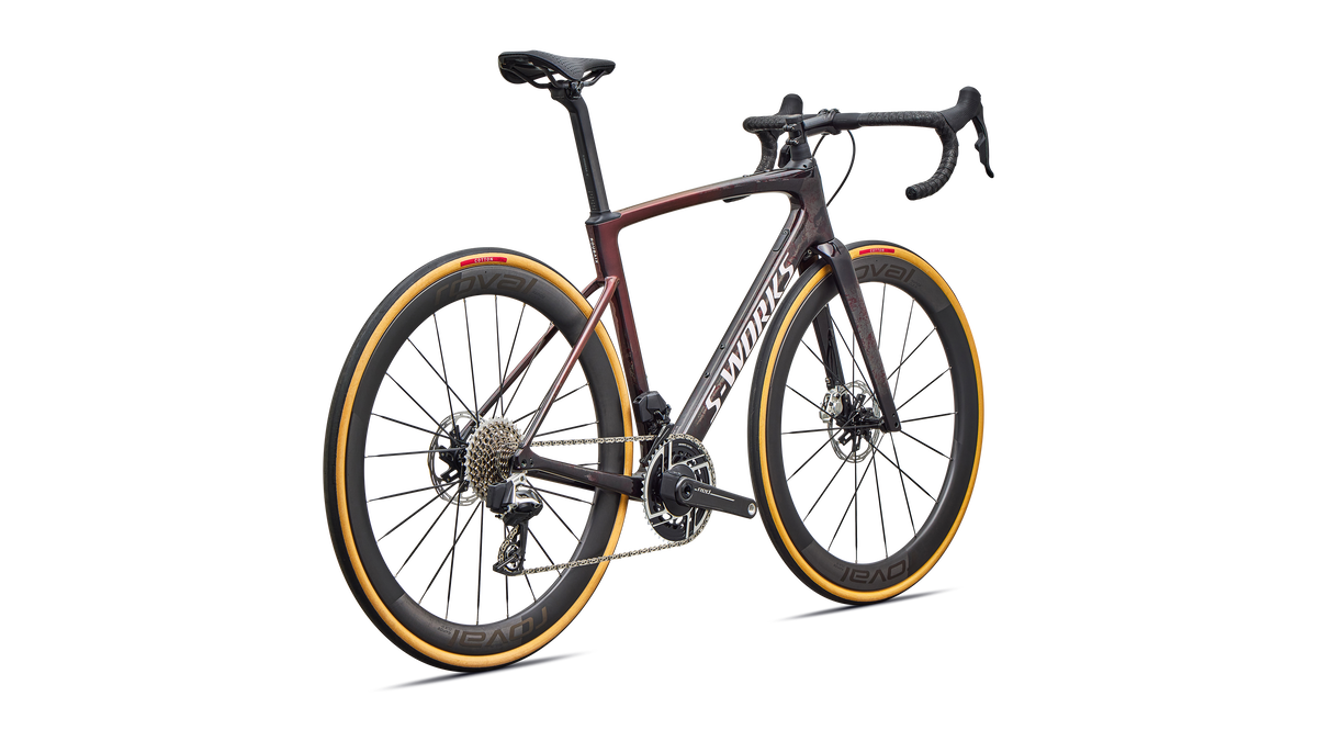 Specialized S-Works Roubaix SL8 - SRAM RED AXS - Gloss Carbon / Red Sky / Rose Shimmer