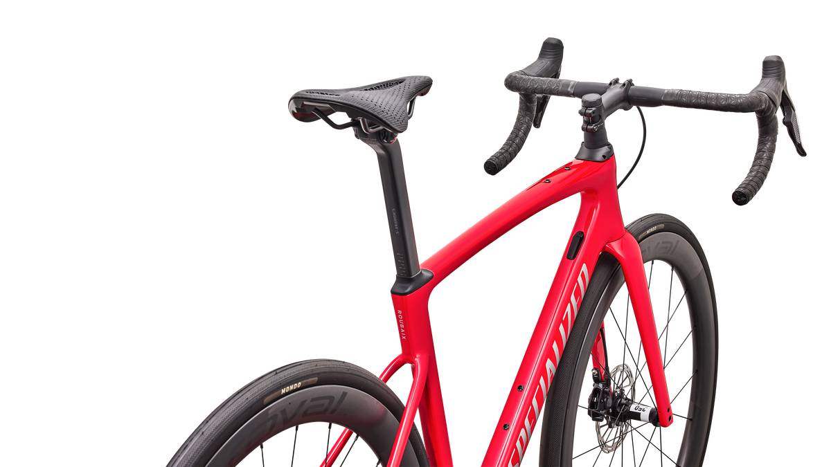 Specialized Roubaix SL8 Pro - SRAM Force AXS - Gloss Vivid Red / Silver Dust