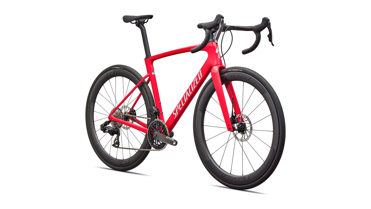 Specialized Roubaix SL8 Pro - SRAM Force AXS - Gloss Vivid Red / Silver Dust