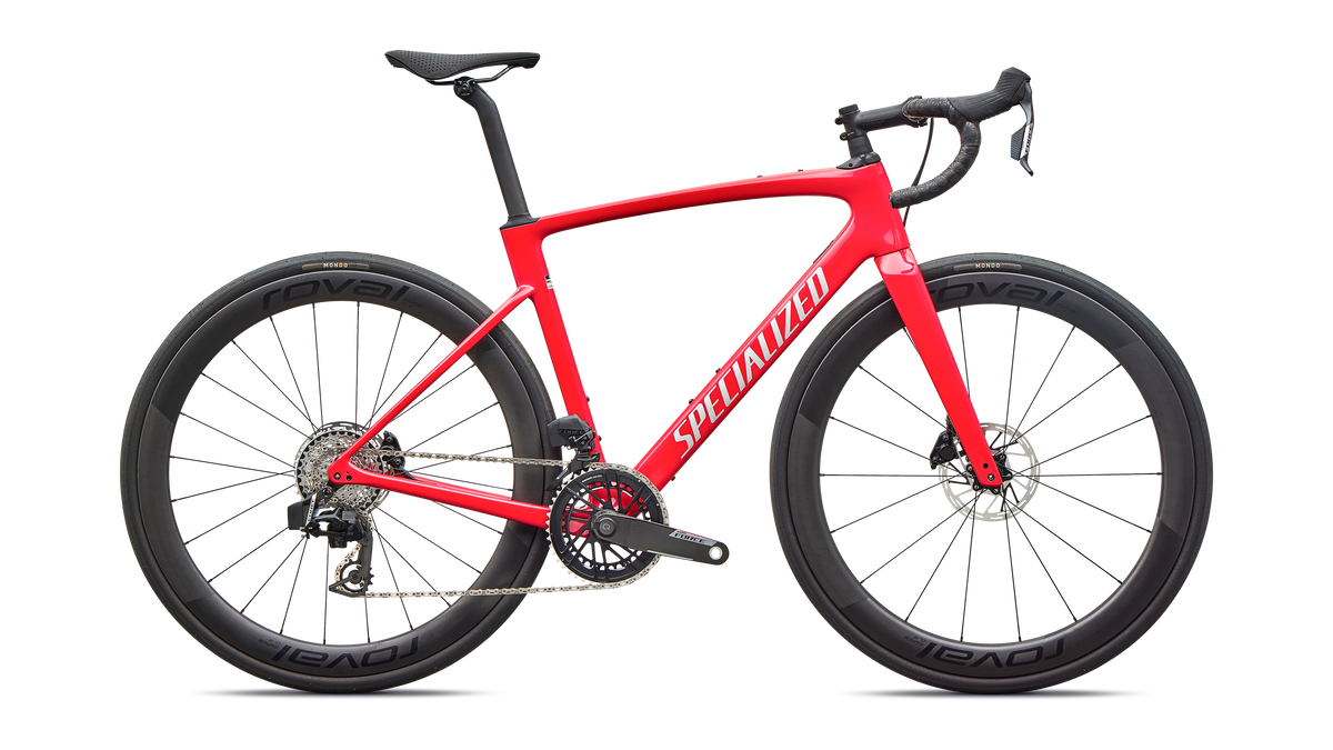 Specialized Roubaix SL8 Pro - SRAM Force AXS - Gloss Vivid Red / Silver Dust
