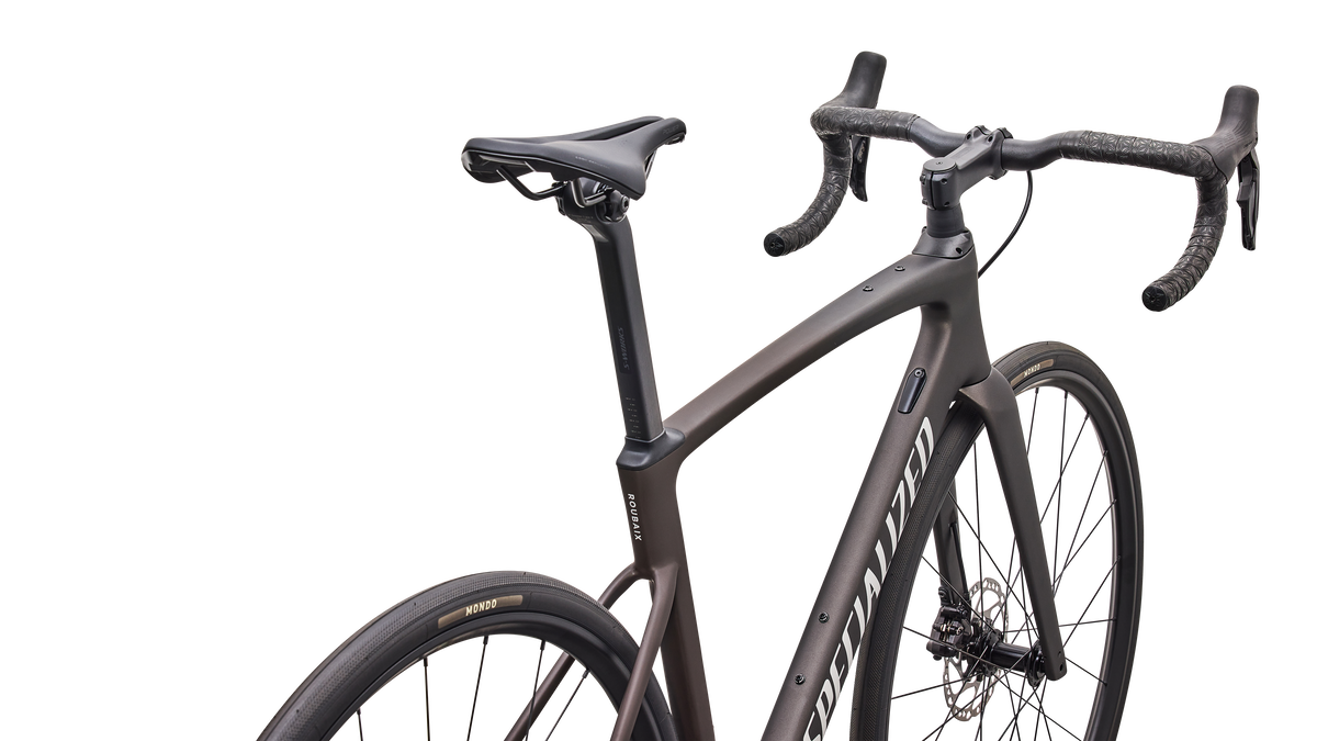 Specialized Roubaix SL8 Comp - Shimano 105 Di2 - Satin Warm Smoke Metallic / Dolomite Metallic