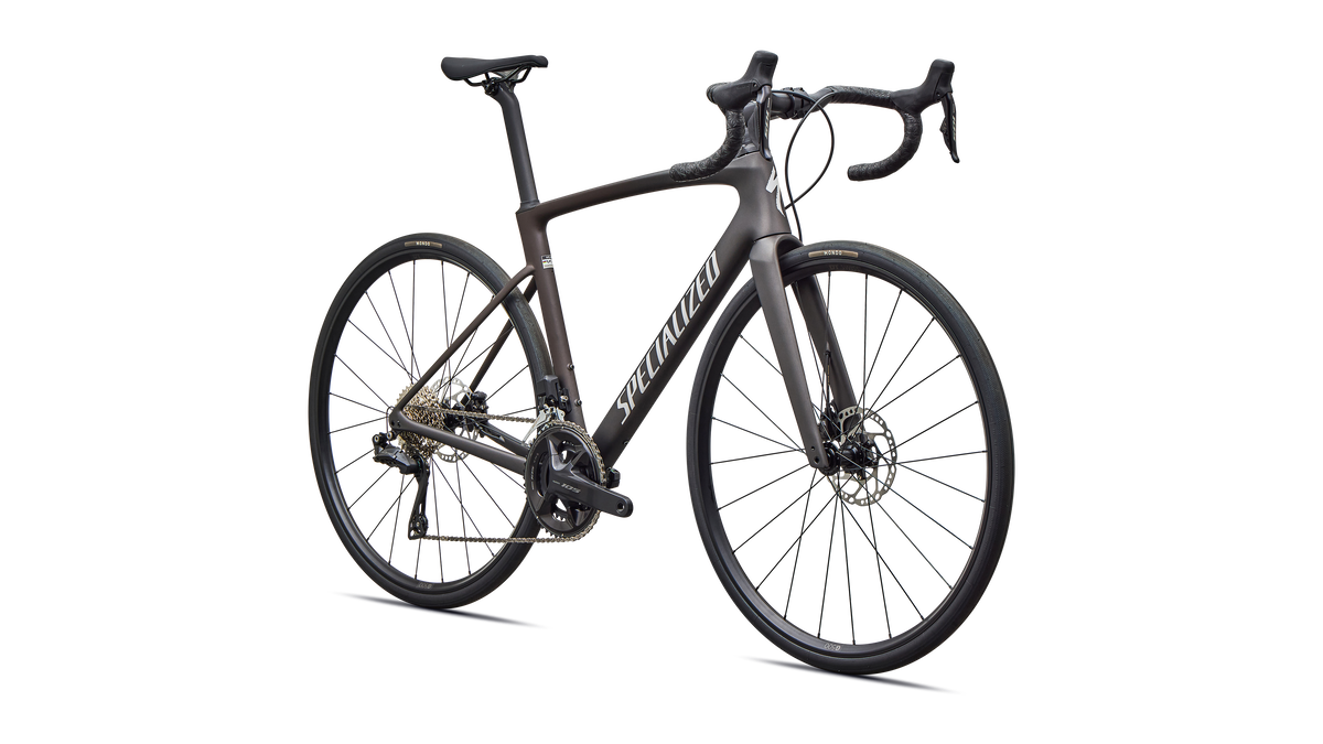 Specialized Roubaix SL8 Comp - Shimano 105 Di2 - Satin Warm Smoke Metallic / Dolomite Metallic