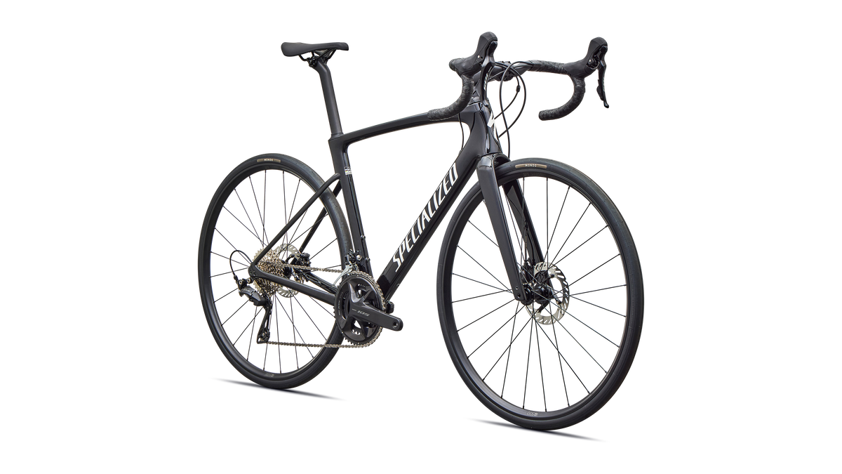 Specialized Roubaix SL8 Sport - Shimano 105 - Gloss Black / Dune White