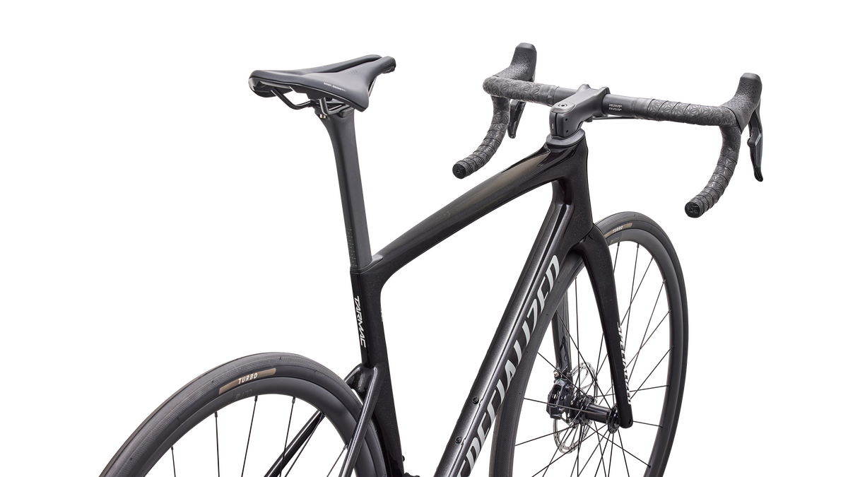 Tarmac SL9 Comp SRAM Rival AXS rider point of view, Charcoal Tint