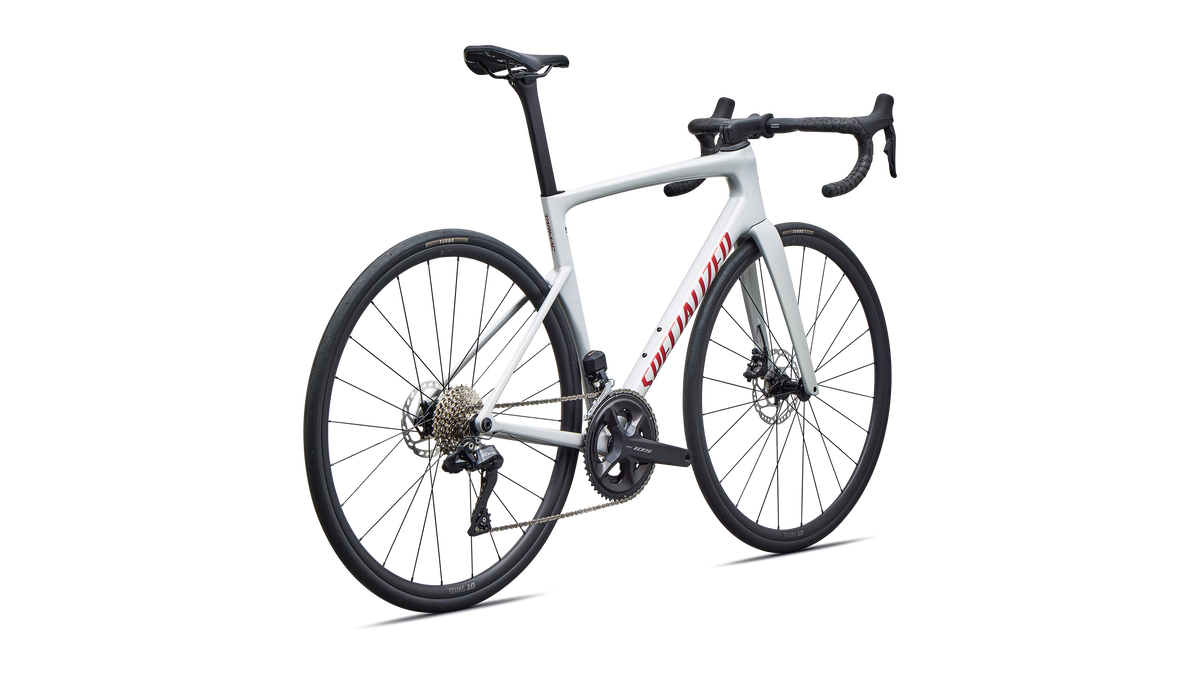 Tarmac SL9 Comp Shimano 105 Di2 rear triangle and drivetrain detail
