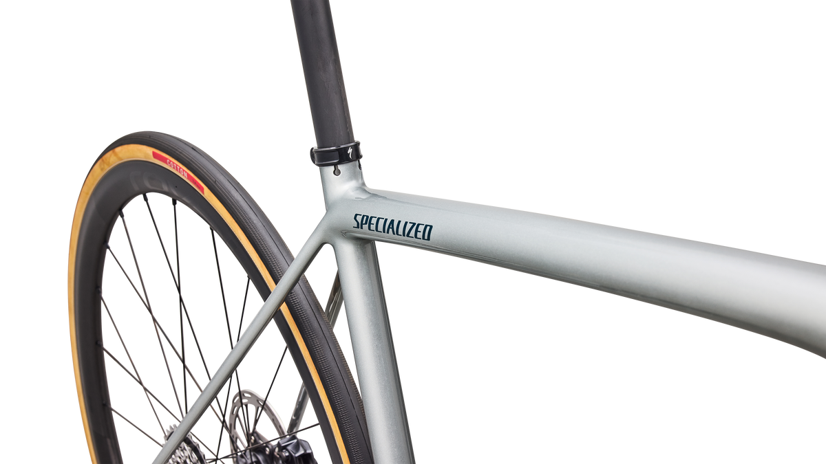 Specialized Aethos 2 Pro - SRAM Force AXS - Shadow Silver / Emerald Metallic
