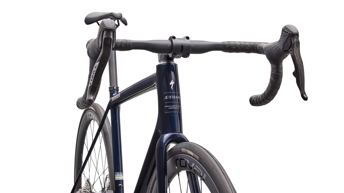 Specialized Aethos 2 Expert - SRAM Force AXS - Deep Marine Metallic / Rose Shimmer