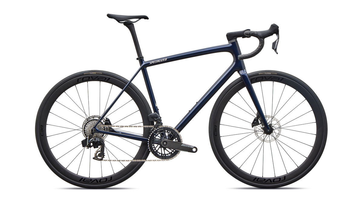 Specialized Aethos 2 Expert - SRAM Force AXS - Deep Marine Metallic / Rose Shimmer